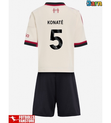 Liverpool Ibrahima Konate #5 Bortatröja Barn 2025-26 Kortärmad (+ Korta byxor)